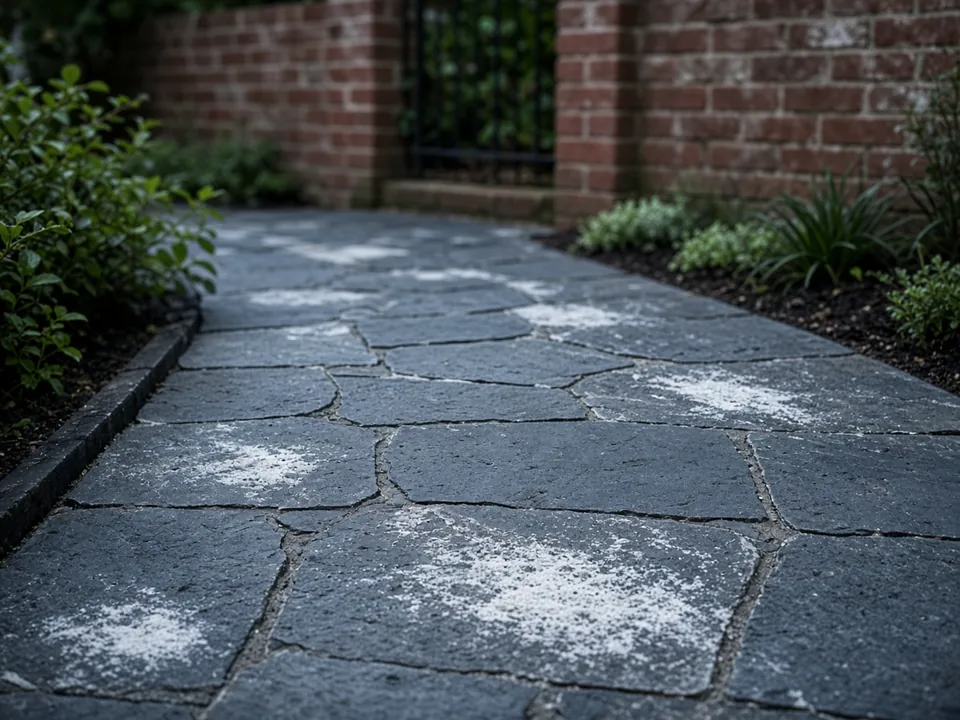 Illustrative image (not a Spotless job): Bluestone Pavers in Coburg: Cleaning Without Bleaching the Stone