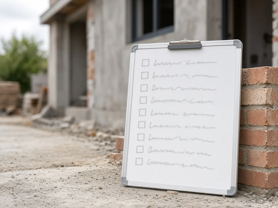 Illustrative image (not a Spotless job): Builder Final Clean Checklist for Melbourne New Builds (In the Right Order)
