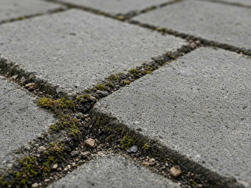 Illustrative image (not a Spotless job): Concrete Paver Joint Cleaning: Keep Joints Free of Dirt and Weed