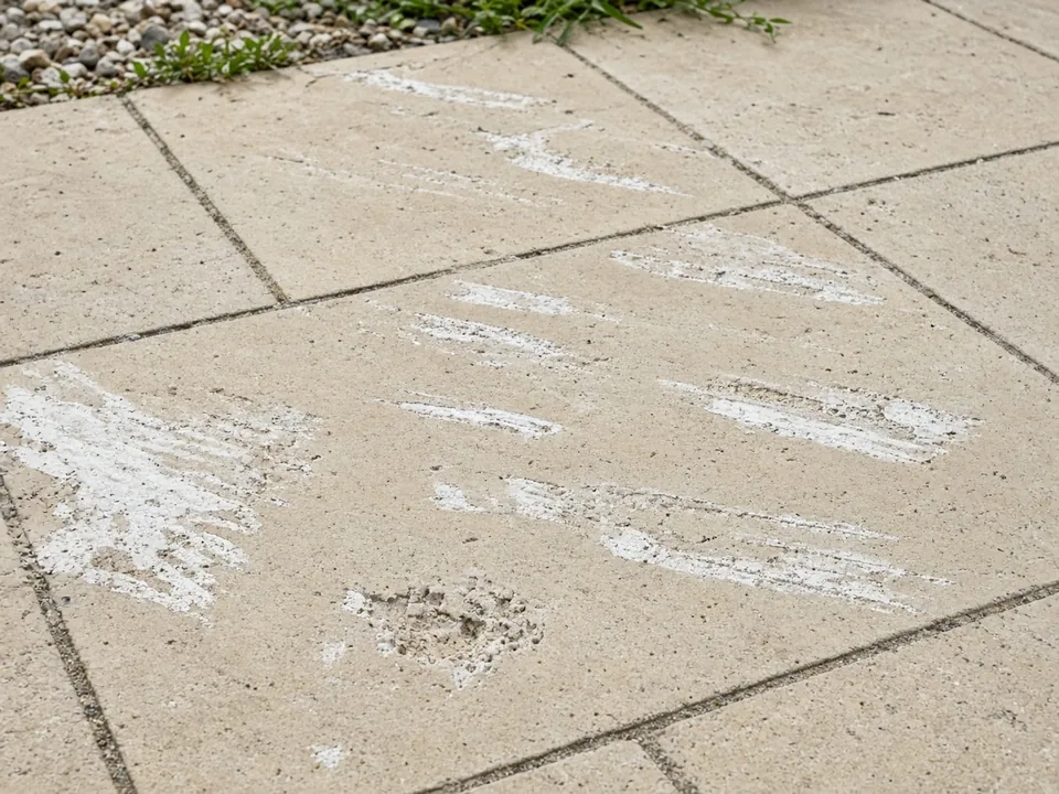 Illustrative image (not a Spotless job): Why DIY Pressure Cleaners Damage Melbourne Sandstone Pavers