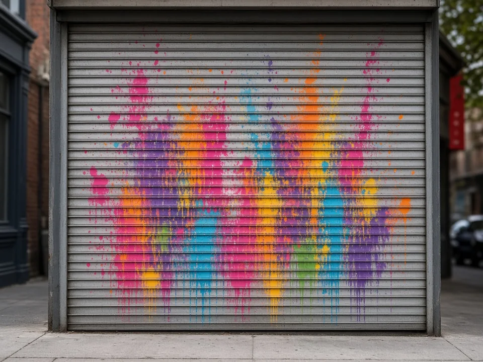 Illustrative image (not a Spotless job): Commercial Shopfront Graffiti Removal in Melbourne: A Business Owner's Guide
