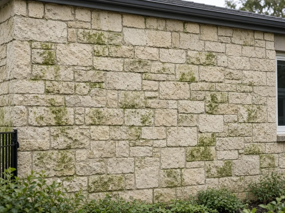 Illustrative image (not a Spotless job): Limestone Exterior Cleaning: pH Neutrality Matters