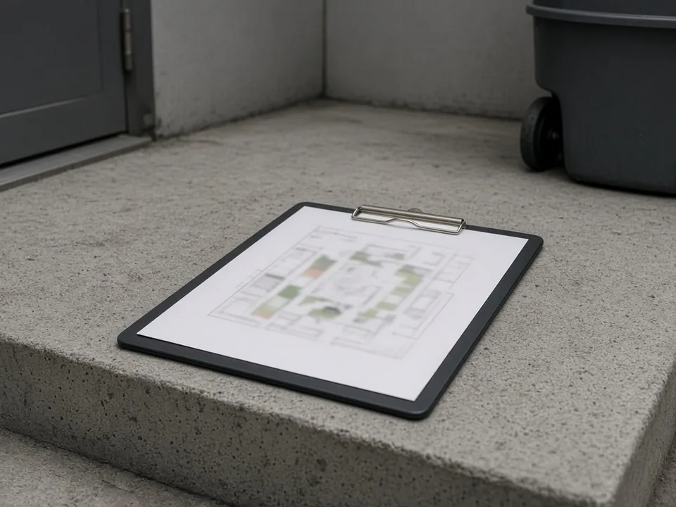 Illustrative image (not a Spotless job): Strata Pressure Cleaning: Scope-of-Works Template