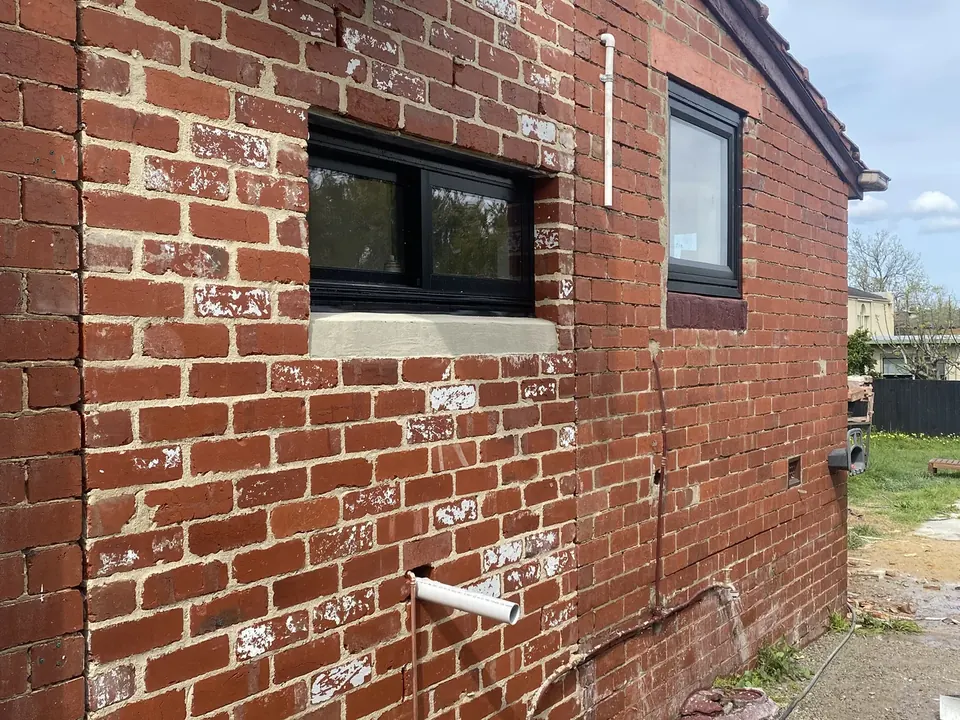 After: the same side wall cleaned